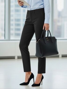 GOOD AMERICAN The Icon Pump 9 Black Suede Point Toe 3" Heel New W Duster Bag